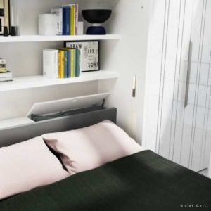 Letto a scomparsa matrimoniale con scrivania Penelope 2 Board